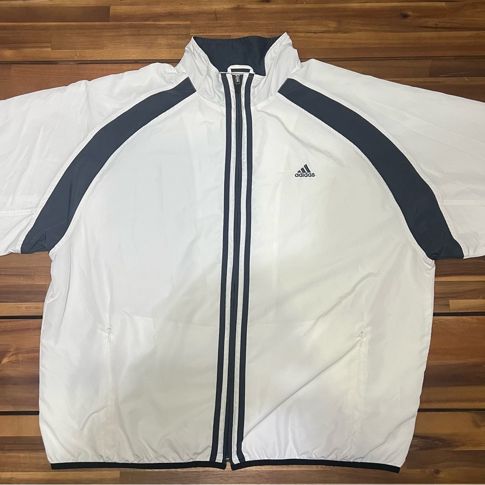 Vintage Adidas Windbreaker Jacket Size Large - Picture 1 of 8